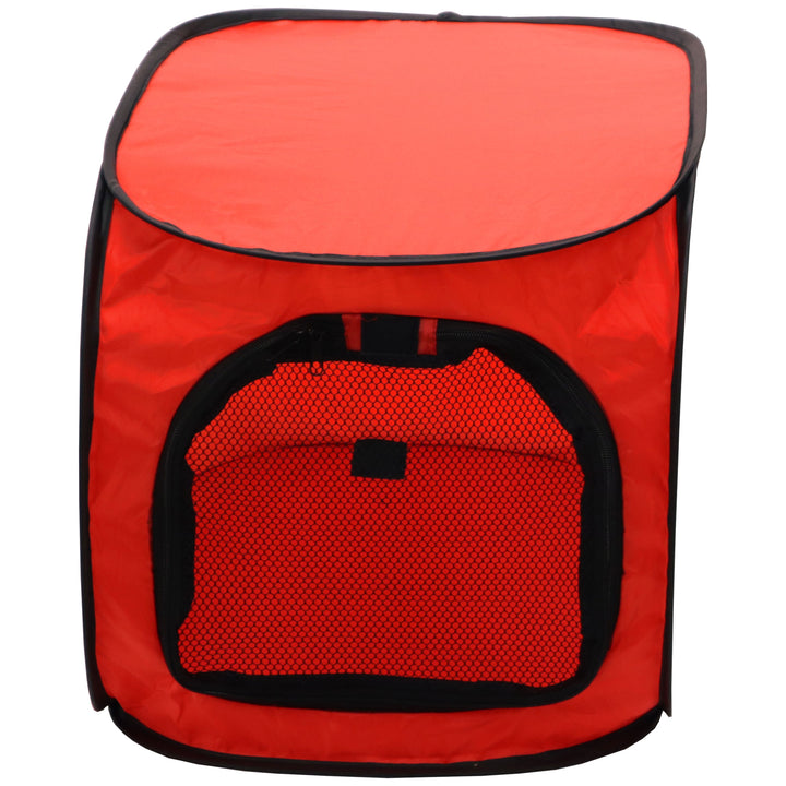 Redmon Pet Partners 41.5" Portable Foldable Pop Up Pet Crate, X-Large, Red(Used)