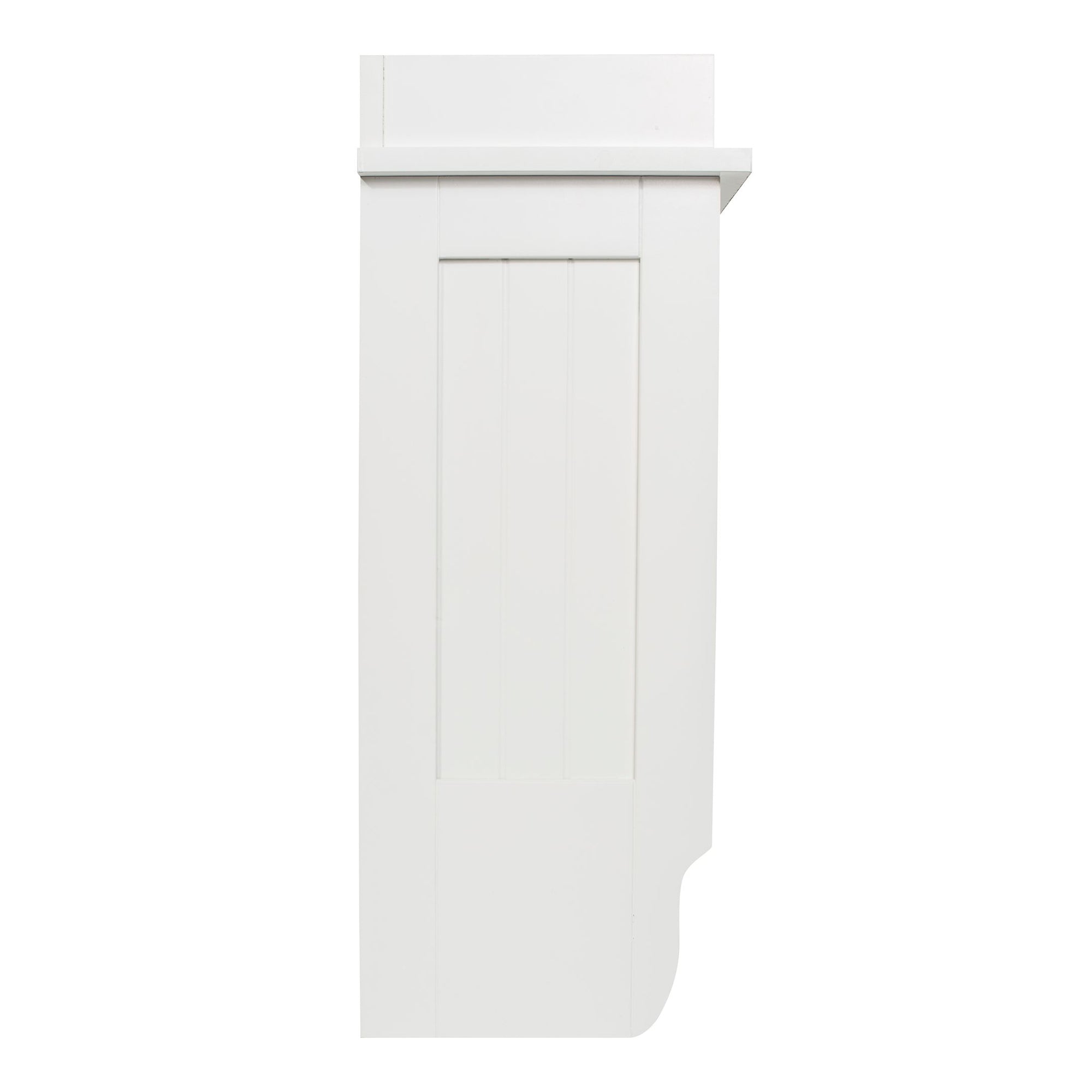 Redmon Contemporary Country Floating Wooden Wall Shelf with Towel Bar (Used) - VMInnovations