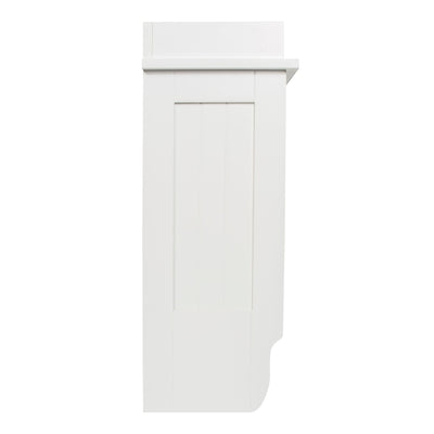 Redmon Contemporary Country Floating Wooden Wall Shelf with Towel Bar (Used) - VMInnovations