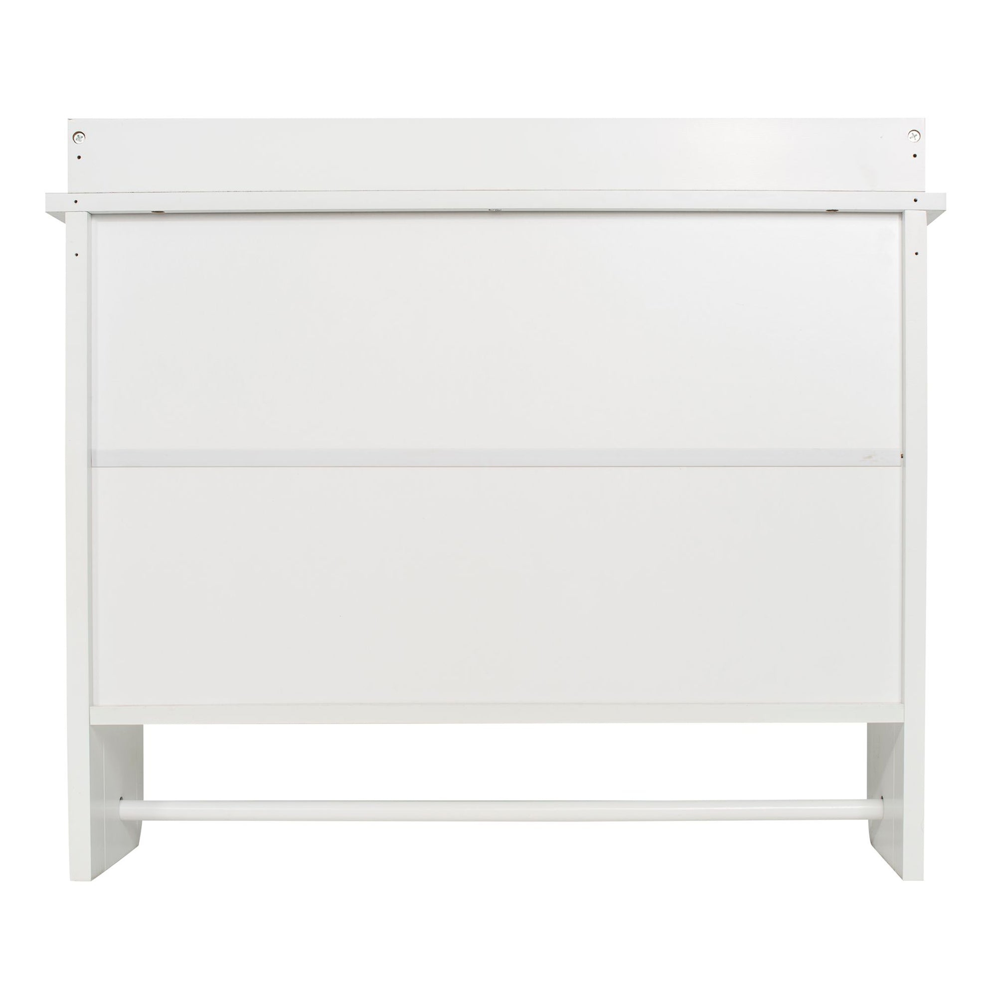 Redmon Contemporary Country Floating Wooden Wall Shelf with Towel Bar (Used) - VMInnovations