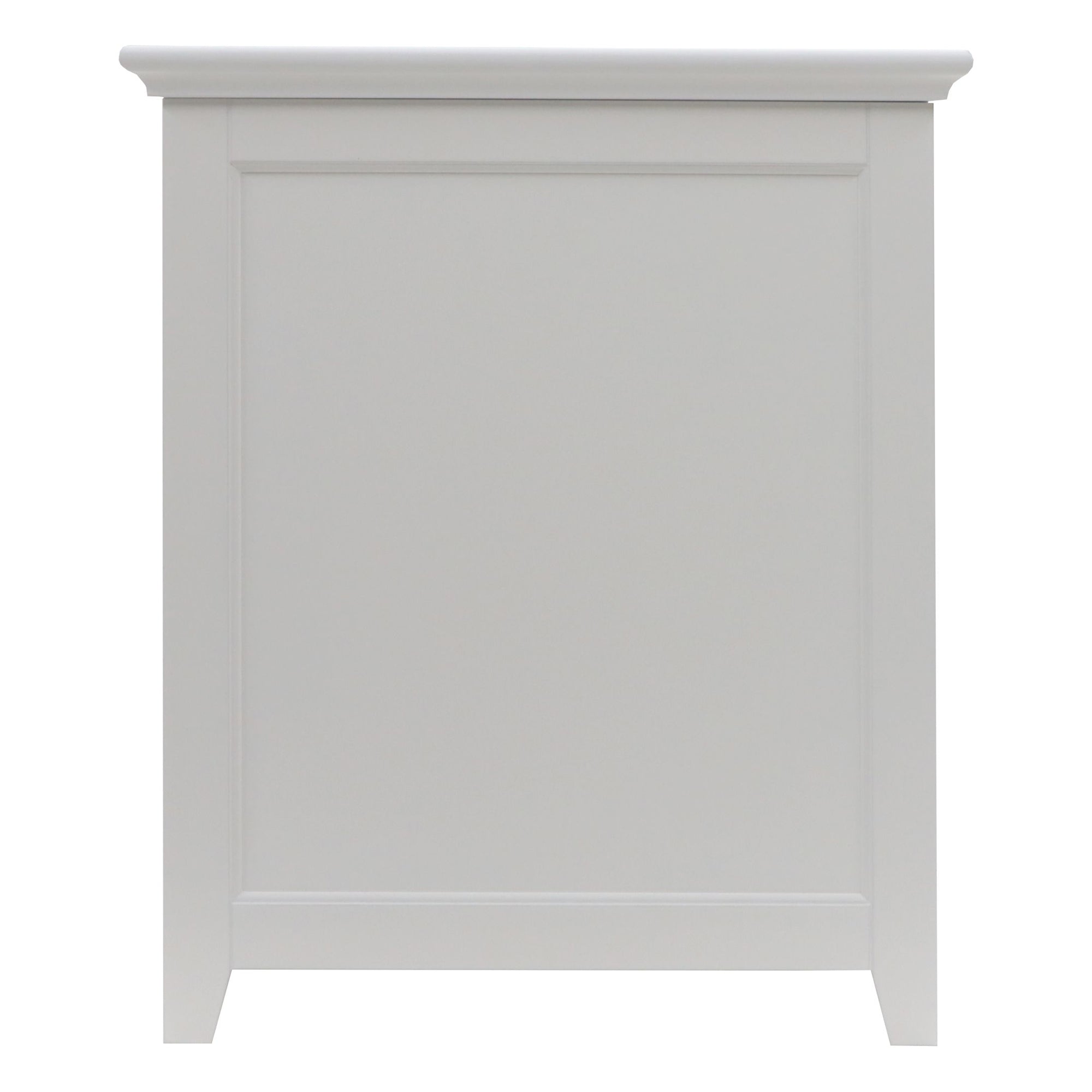 Redmon 11.25 x 18 x 23.25 In Contemporary Shaker Style Hamper, White (Open Box) - VMInnovations