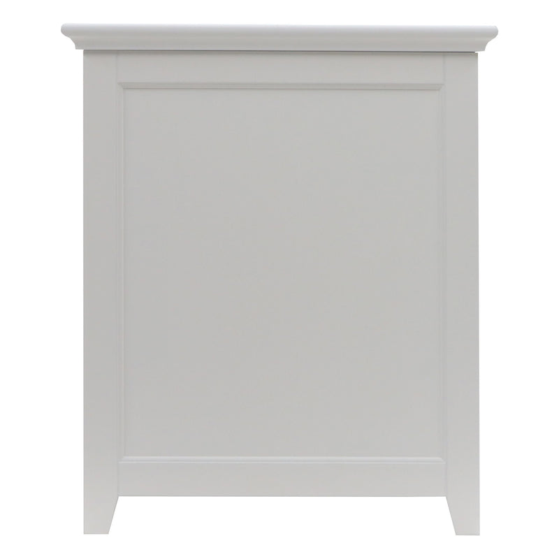 Redmon 11.25 x 18 x 23.25 In Contemporary Shaker Style Hamper, White (Open Box)