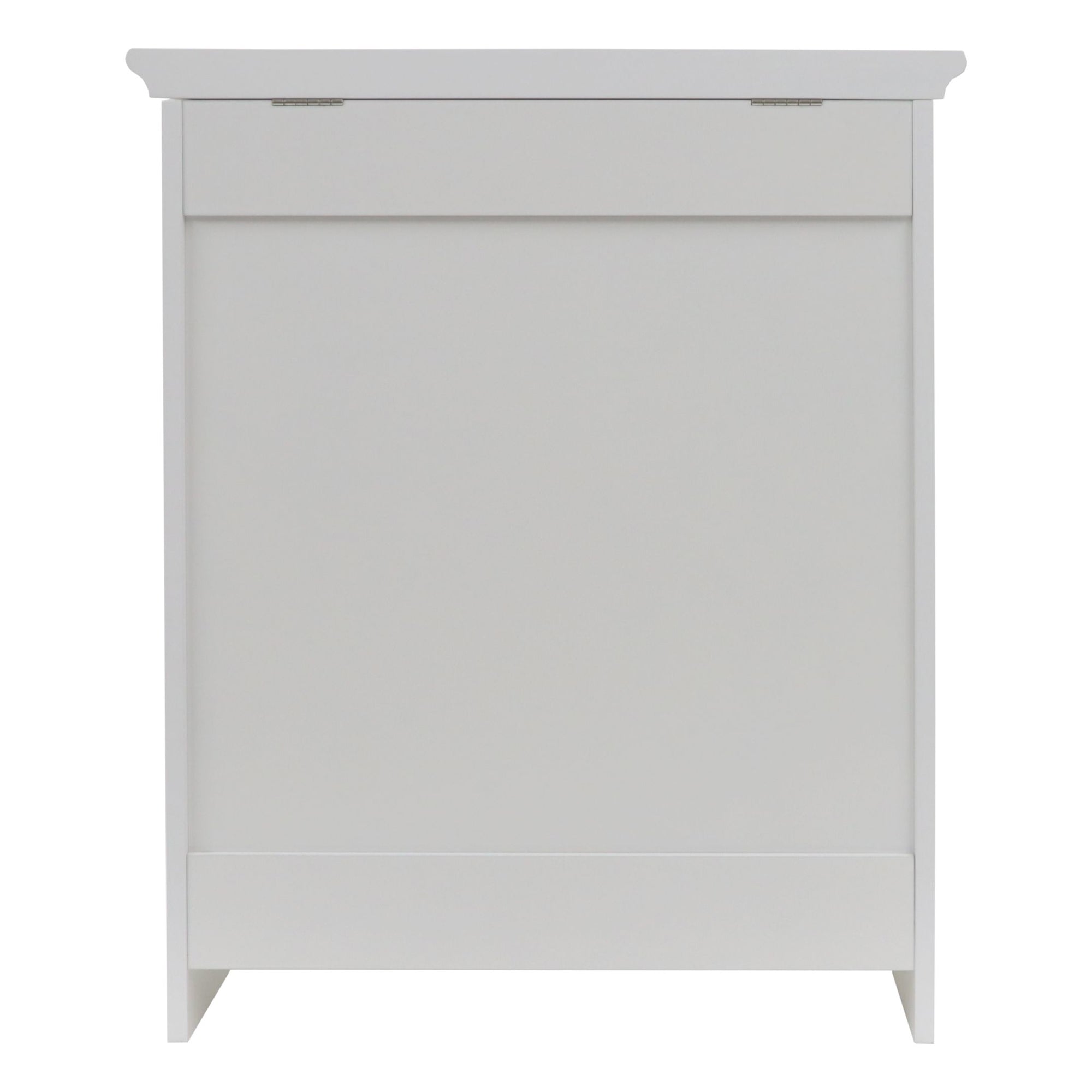 Redmon 11.25 x 18 x 23.25 In Contemporary Shaker Style Hamper, White (Open Box) - VMInnovations