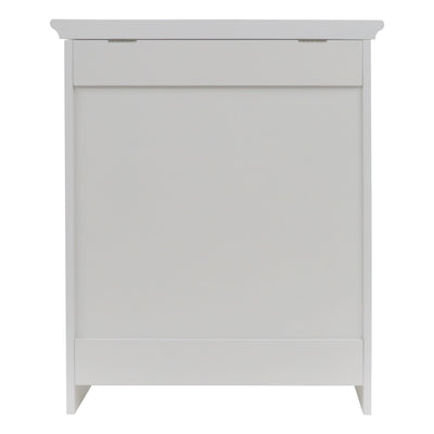 Redmon 11.25 x 18 x 23.25 In Contemporary Shaker Style Hamper, White (Open Box) - VMInnovations