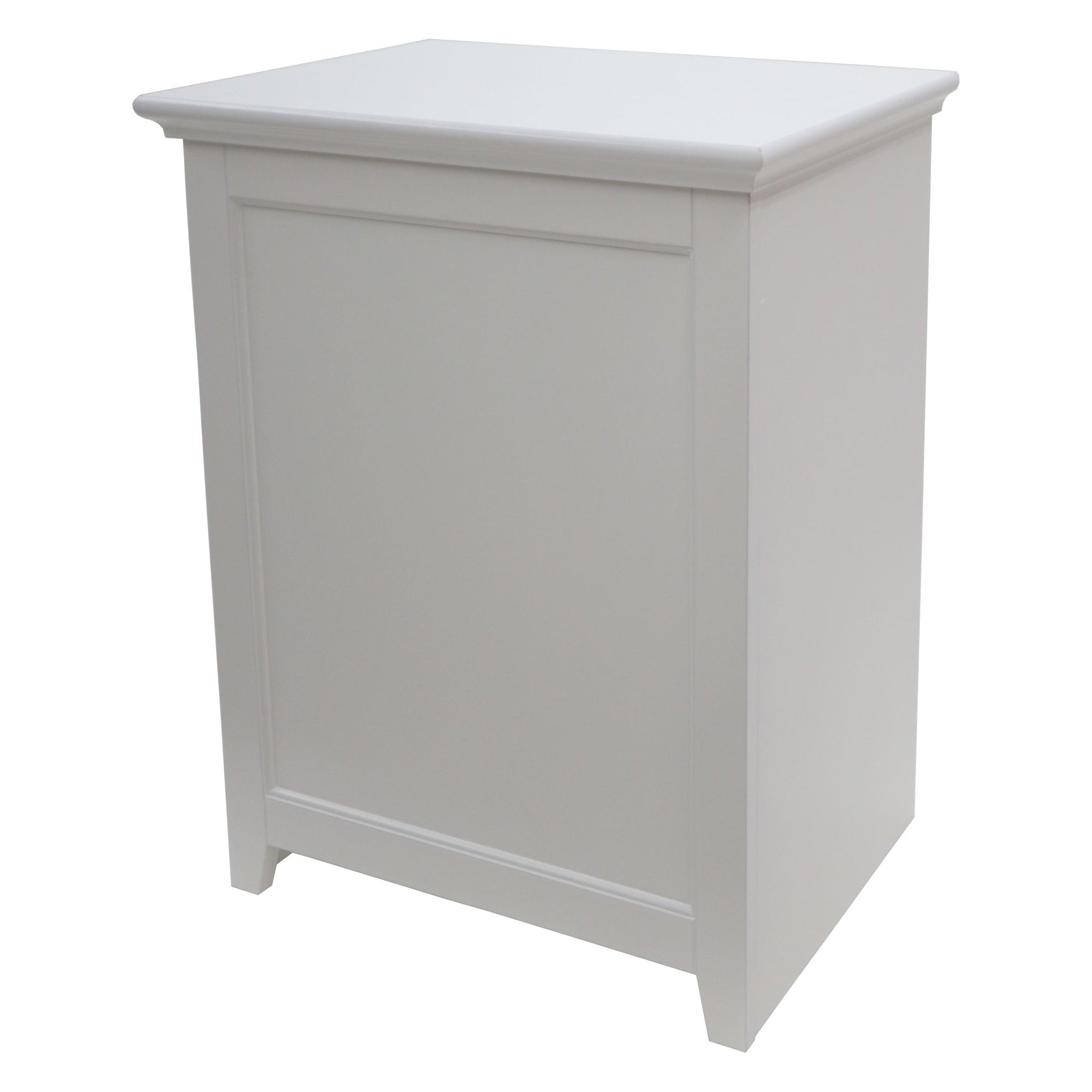 Redmon 11.25 x 18 x 23.25 In Contemporary Shaker Style Hamper, White (Open Box) - VMInnovations