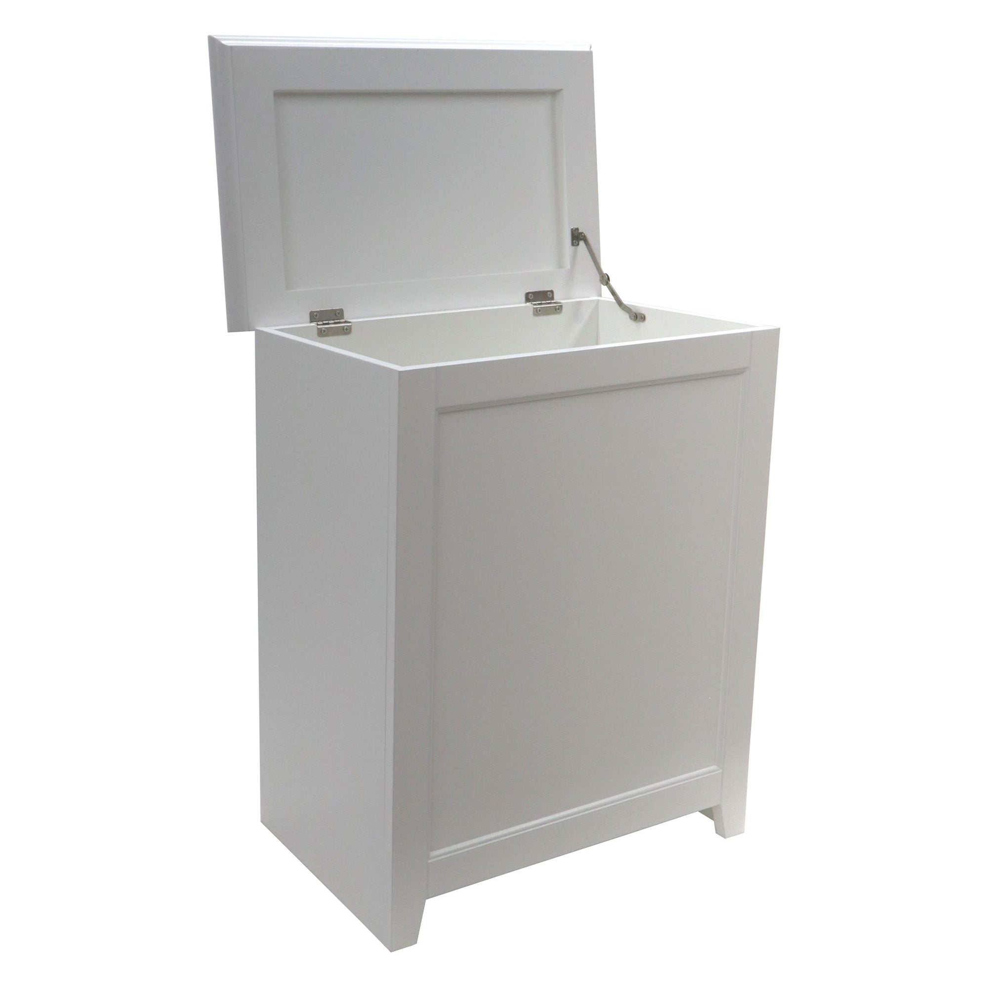 Redmon 11.25 x 18 x 23.25 In Contemporary Shaker Style Hamper, White (Open Box) - VMInnovations