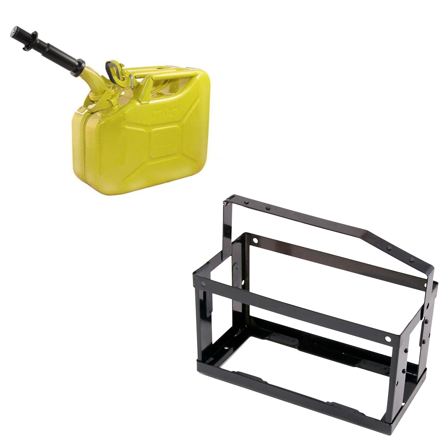Wavian 2.6 Gal/10 L Steel Jerry Can with Mounting System, Yellow