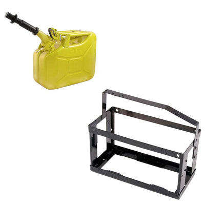 Wavian 2.6 Gal/10 L Steel Jerry Can with Mounting System, Yellow