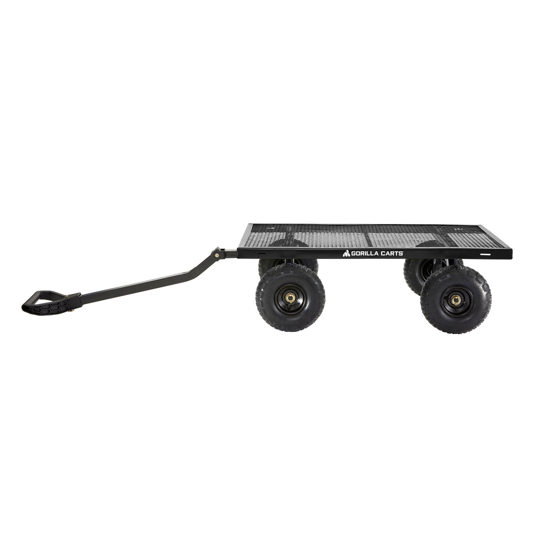 Gorilla Cart Heavy Duty Steel Utility Wagon Cart, Gray, 900 lb. Capacity (Used) - VMInnovations