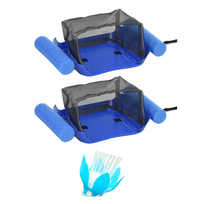 Pool Minder Inc Zak the Pool Minder Skimmer, 2 Pack & Magic Pool Water Fountain - VMInnovations