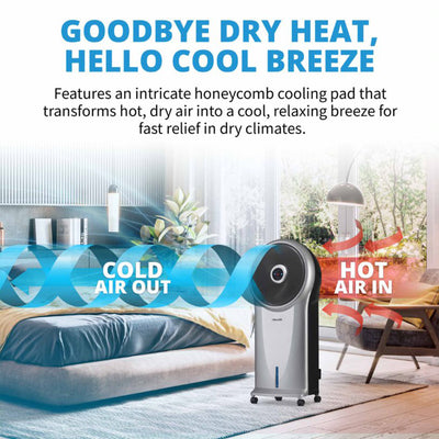 NewAir Evaporative Portable 3 Speed Cooler Fan with Removable Water Tank (Used)