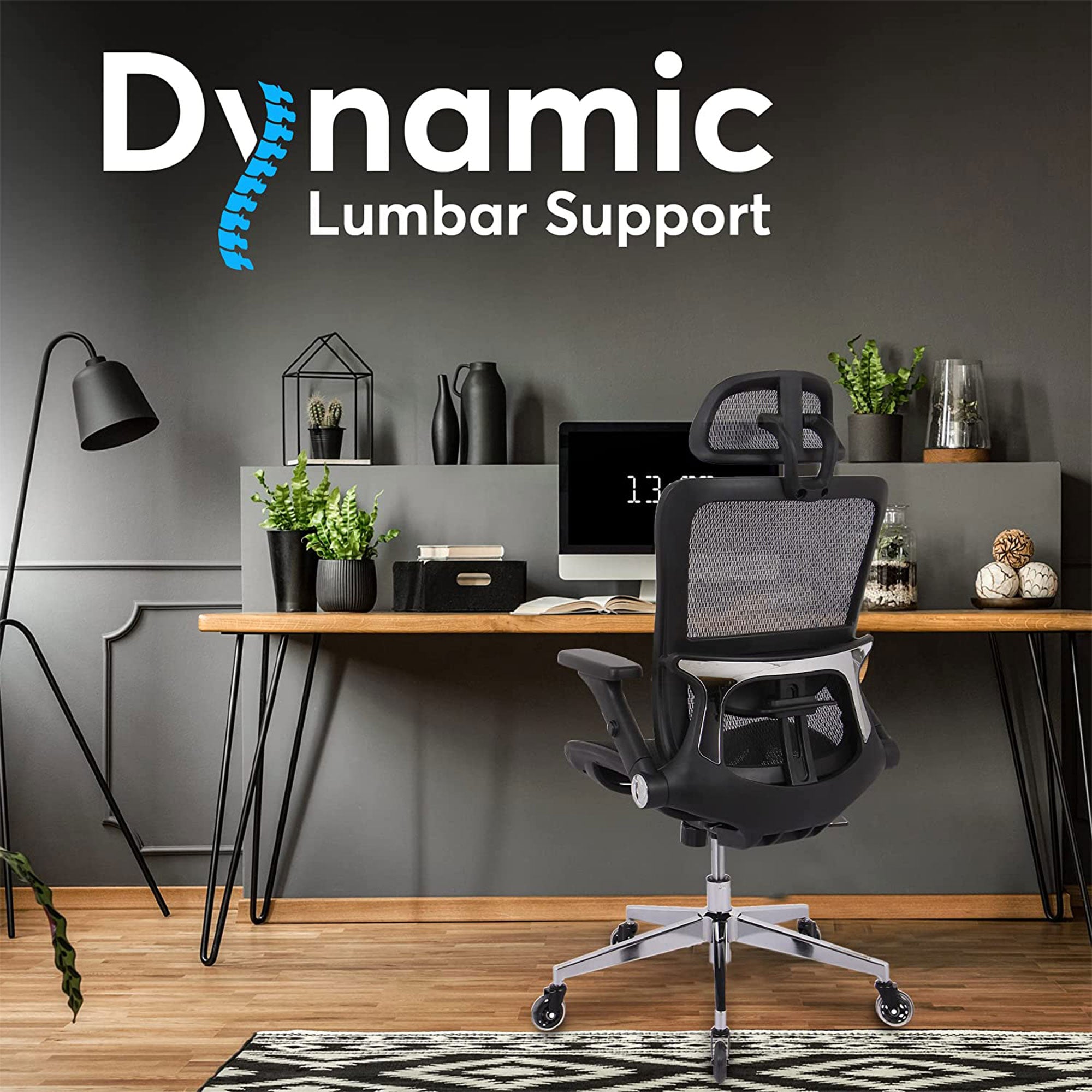 Oline ErgoMax Ergonomic Swivel Office Chair w/ Lumbar Support (For Parts) - VMInnovations