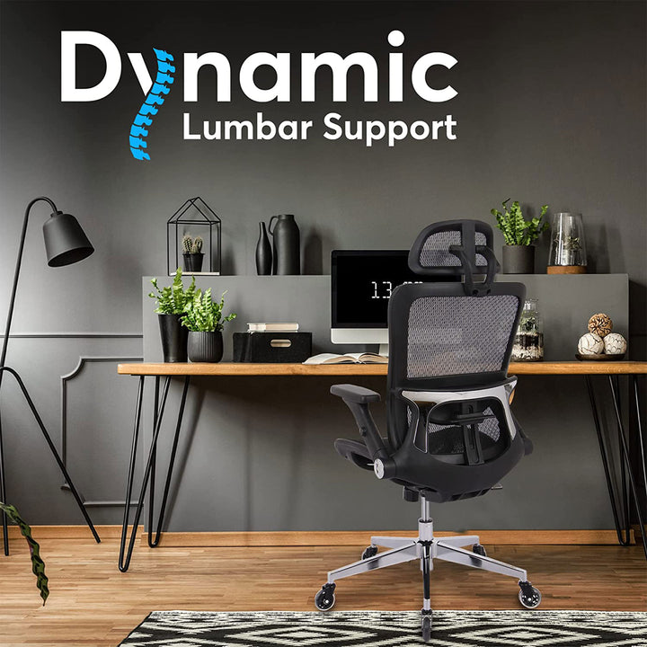 Oline ErgoMax Ergonomic Swivel Office Chair w/ Lumbar Support (For Parts)