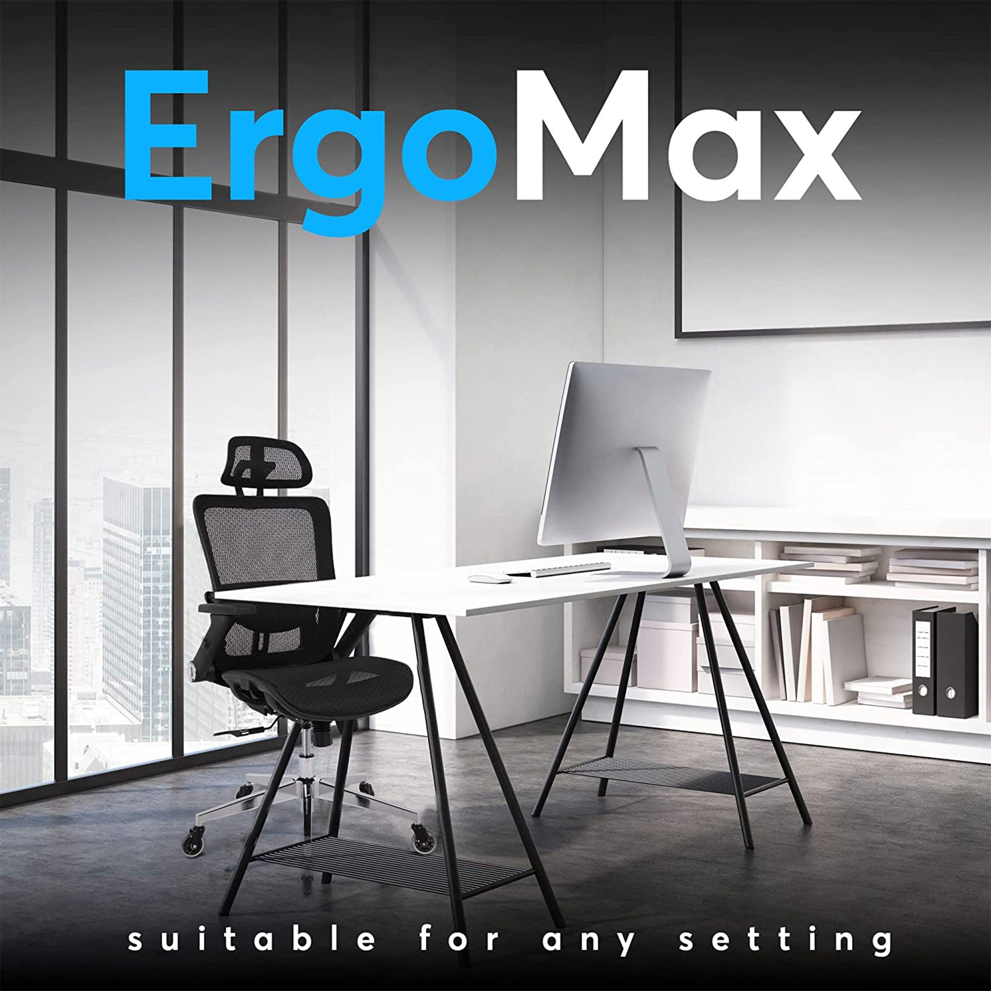 Oline ErgoMax Ergonomic Swivel Office Chair w/ Lumbar Support (For Parts) - VMInnovations