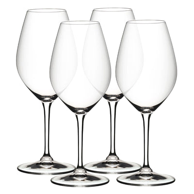 Riedel Classic 34.25 Oz Merlot Red Wine Decanter with Stemmed Glasses, 4 Pieces