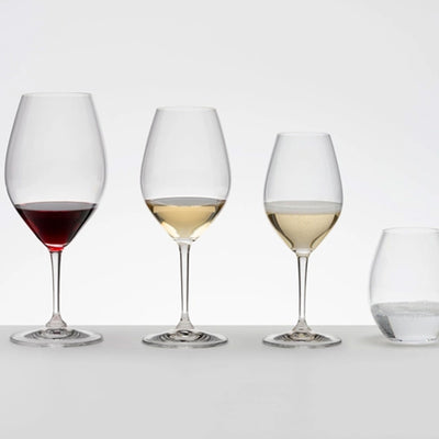 Riedel Classic 34.25 Oz Merlot Red Wine Decanter with Stemmed Glasses, 4 Pieces