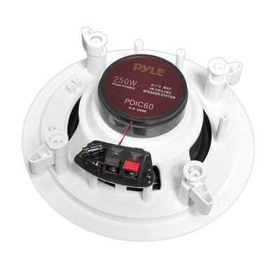 Pyle 6.5 Inch 250 Watt 2 Way Round In Wall/Ceiling Home Speakers System (Used) - VMInnovations