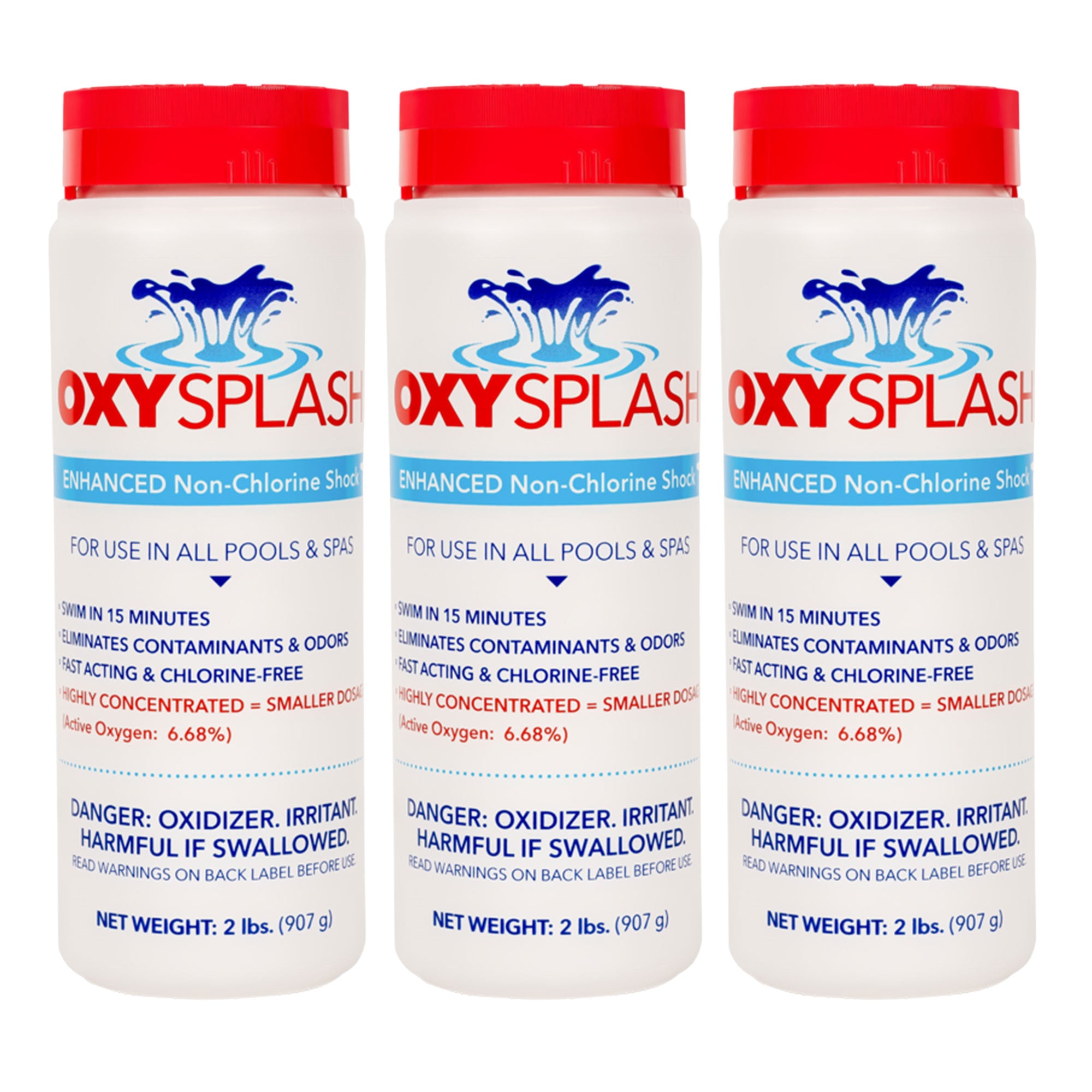 API OXSP2 Oxy Splash Swimming Pool Water Treatment Blend, 2 Pounds (3 Pack)