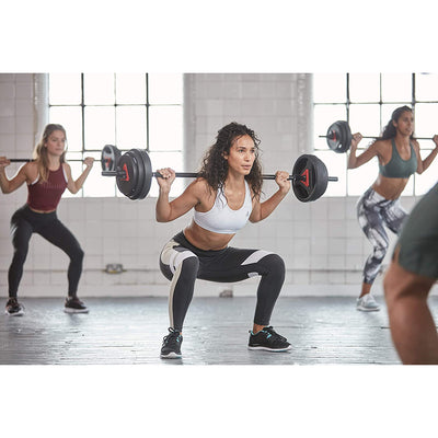 Reebok 91651-2 0.98 In Diameter Weight Training, Lifting, & Exercise Bar, Black