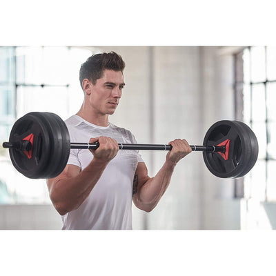 Reebok 91651-2 0.98 In Diameter Weight Training, Lifting, & Exercise Bar, Black