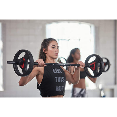 Reebok 91651-2 0.98 In Diameter Weight Training, Lifting, & Exercise Bar, Black