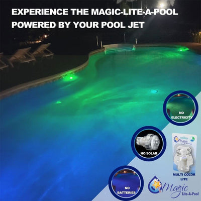 Magic Pool Fountain Magic-Lite-A-Pool LED Lighting Display for Swimming Pools