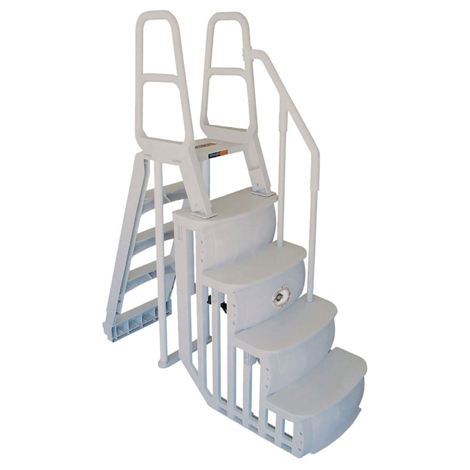 Main Access Above Ground Swimming Pool Entry Steps & Incline Ladder (Open Box) - VMInnovations