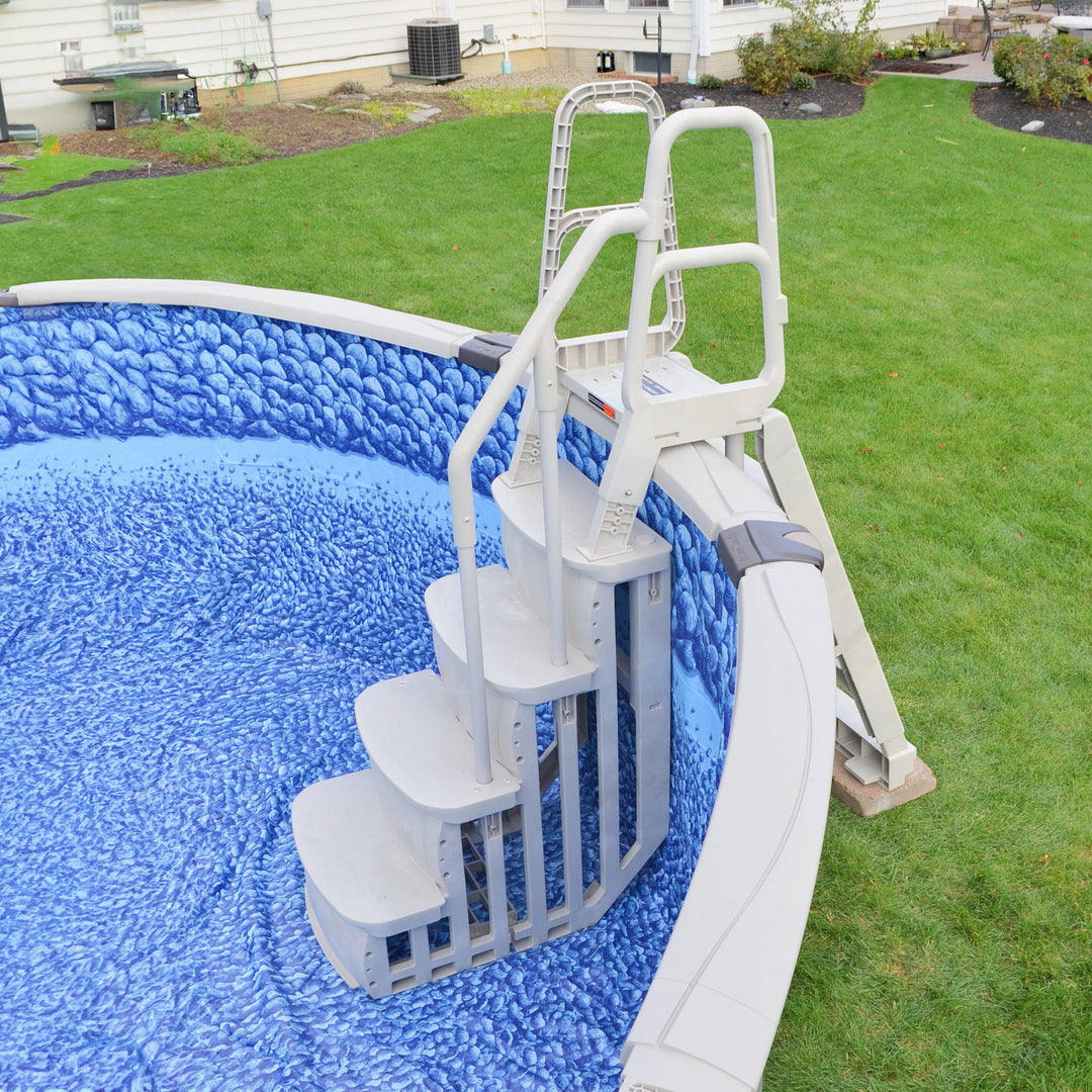 Main Access 48-54 Inch Above Ground Swimming Pool Smart Step and Ladder System