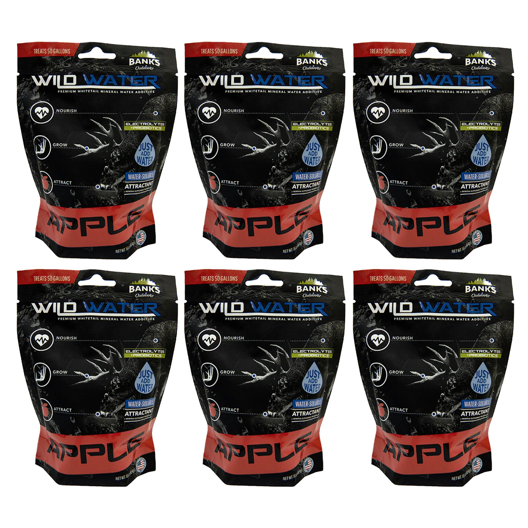 Banks Outdoors Wild Water Mineral Supplement and Attractant, Apple (6 Pack)