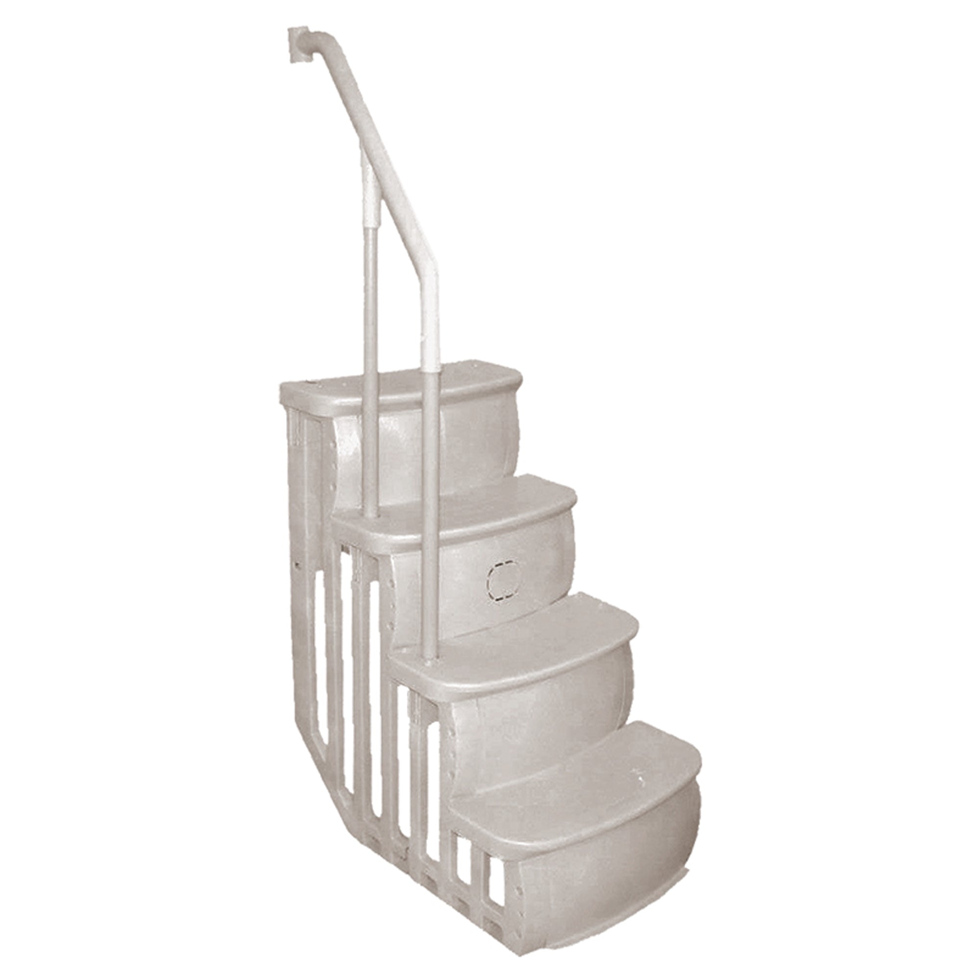 Main Access Smart Step 24" Wide Swimming Pool Entrance w/ Hand Rail, Taupe(USED) - VMInnovations