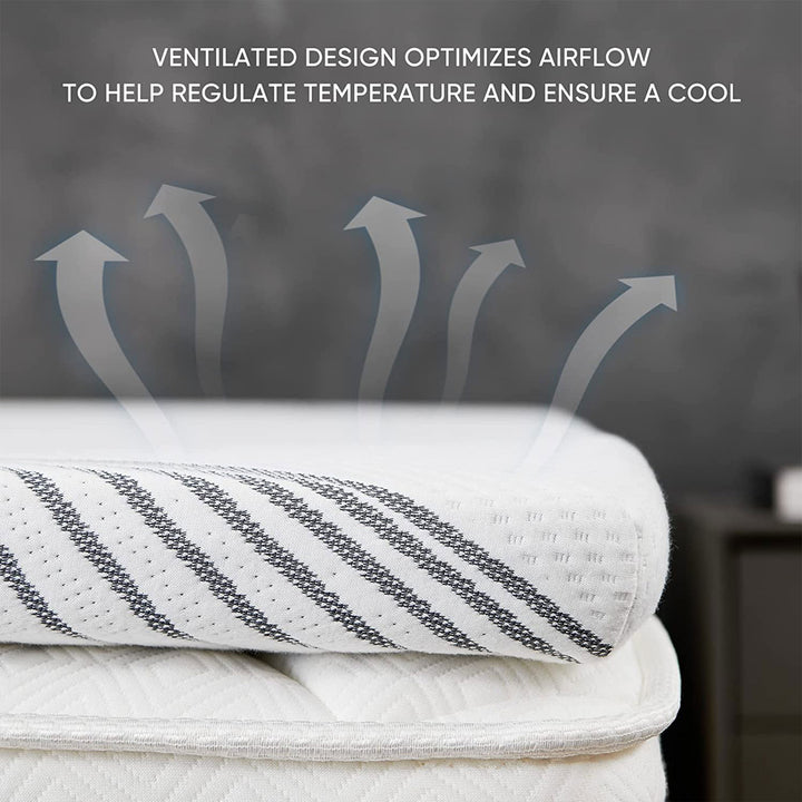 FlexPedic 2In Coconut Shell Memory Foam Mattress Topper, Full Size(Open Box) - VMInnovations