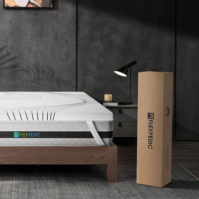 FlexPedic 2In Coconut Shell Memory Foam Mattress Topper, Full Size(Open Box) - VMInnovations
