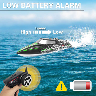 VOLANTEXRC VectorS 30 MPH Remote Control Electric Racing Boat, Black (For Parts) - VMInnovations