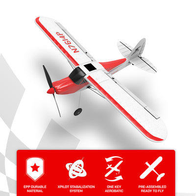 VOLANTEXRC Sport Cub 500 Ready To Fly Remote Control Airplane w/ Gyro Stabilizer
