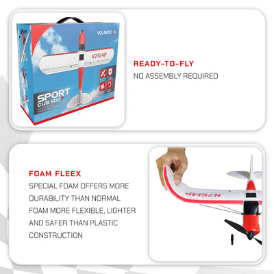 Sport Cub 500 Ready To Fly Remote Control Airplane w/ Stabilizer (For Parts) - VMInnovations