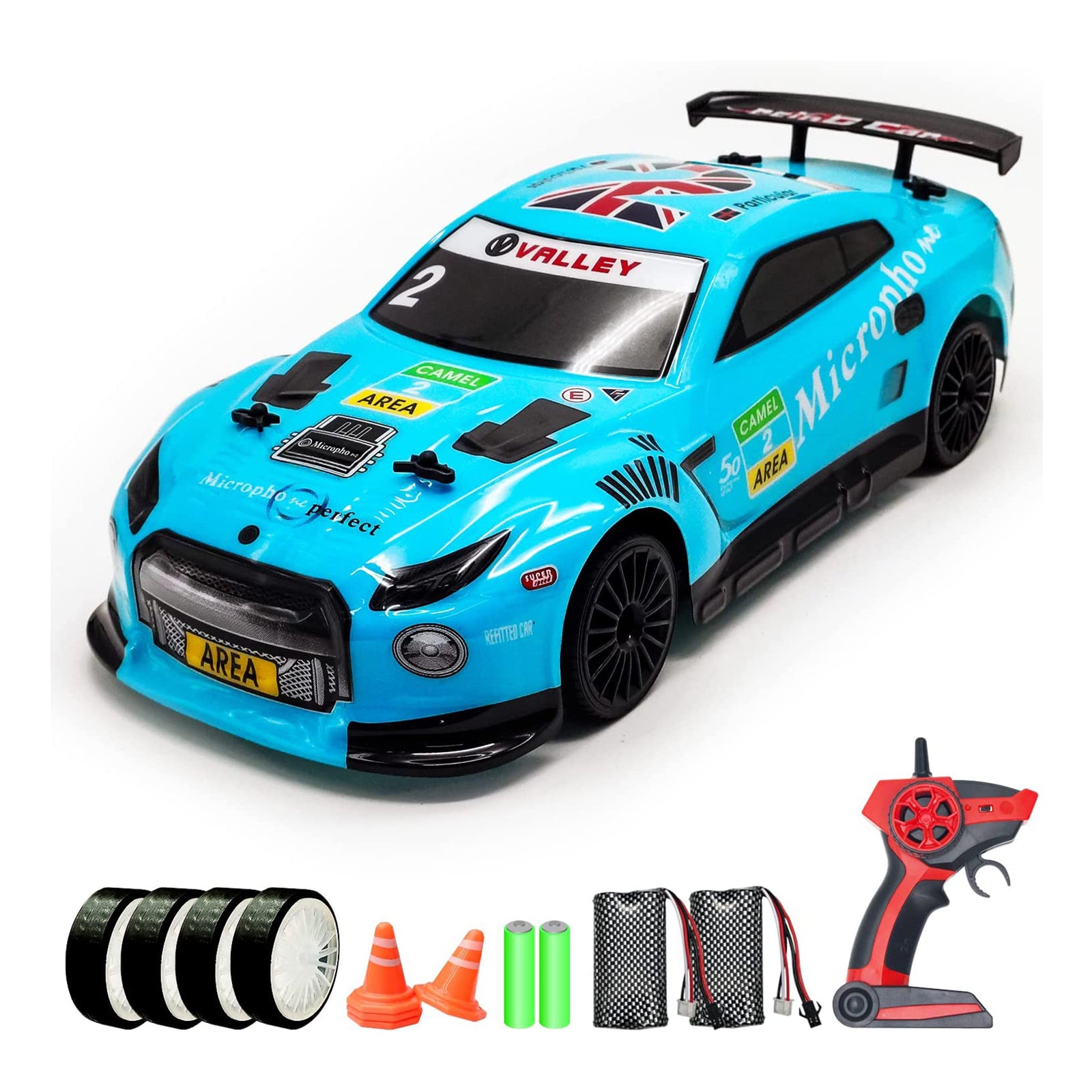 1:14 Ratio Scale Remote Control Sport Racing Car with Drifting Set (Open Box) - VMInnovations