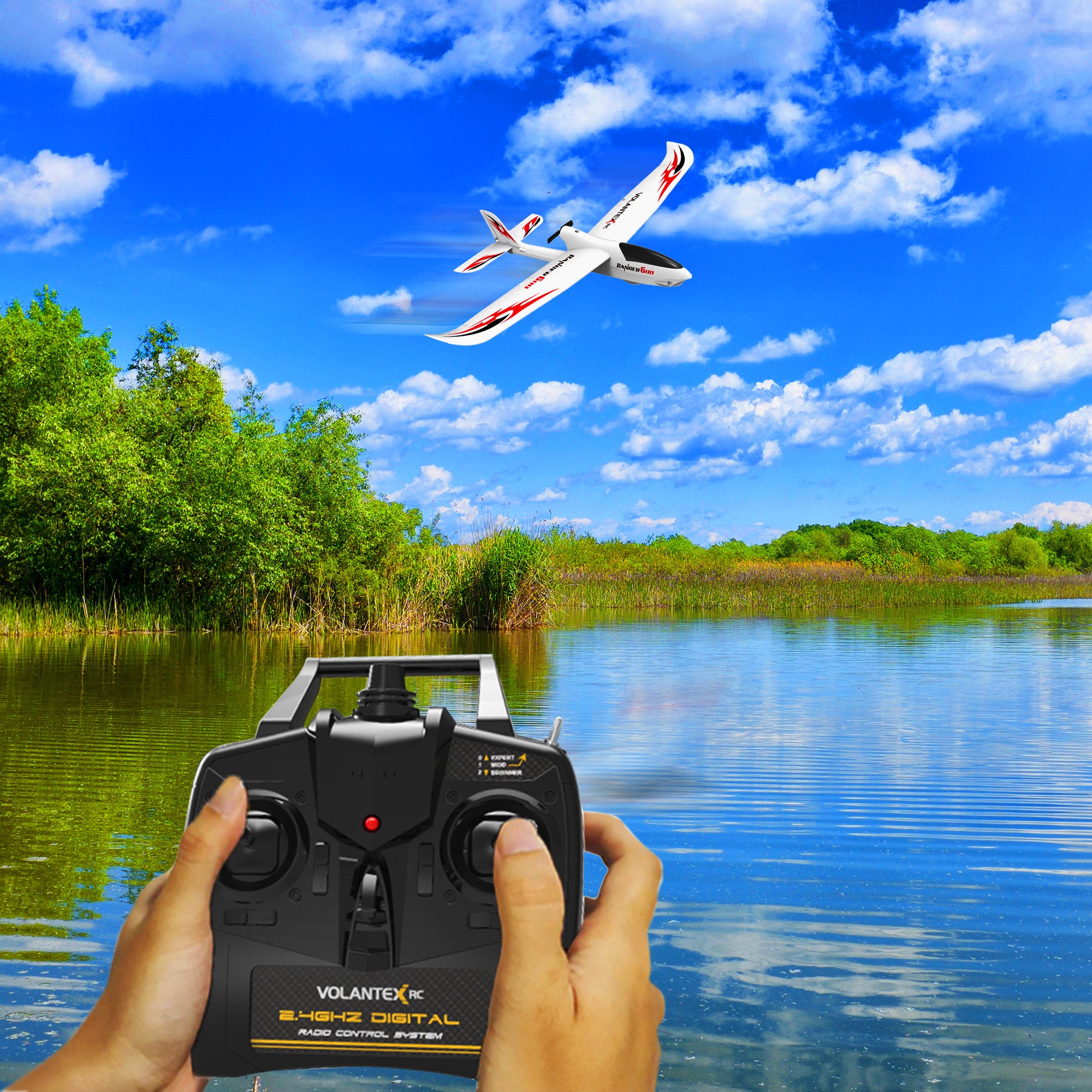 Ranger600 Ready To Fly Remote Control Airplane with Gyro Stabilizer (Used) - VMInnovations