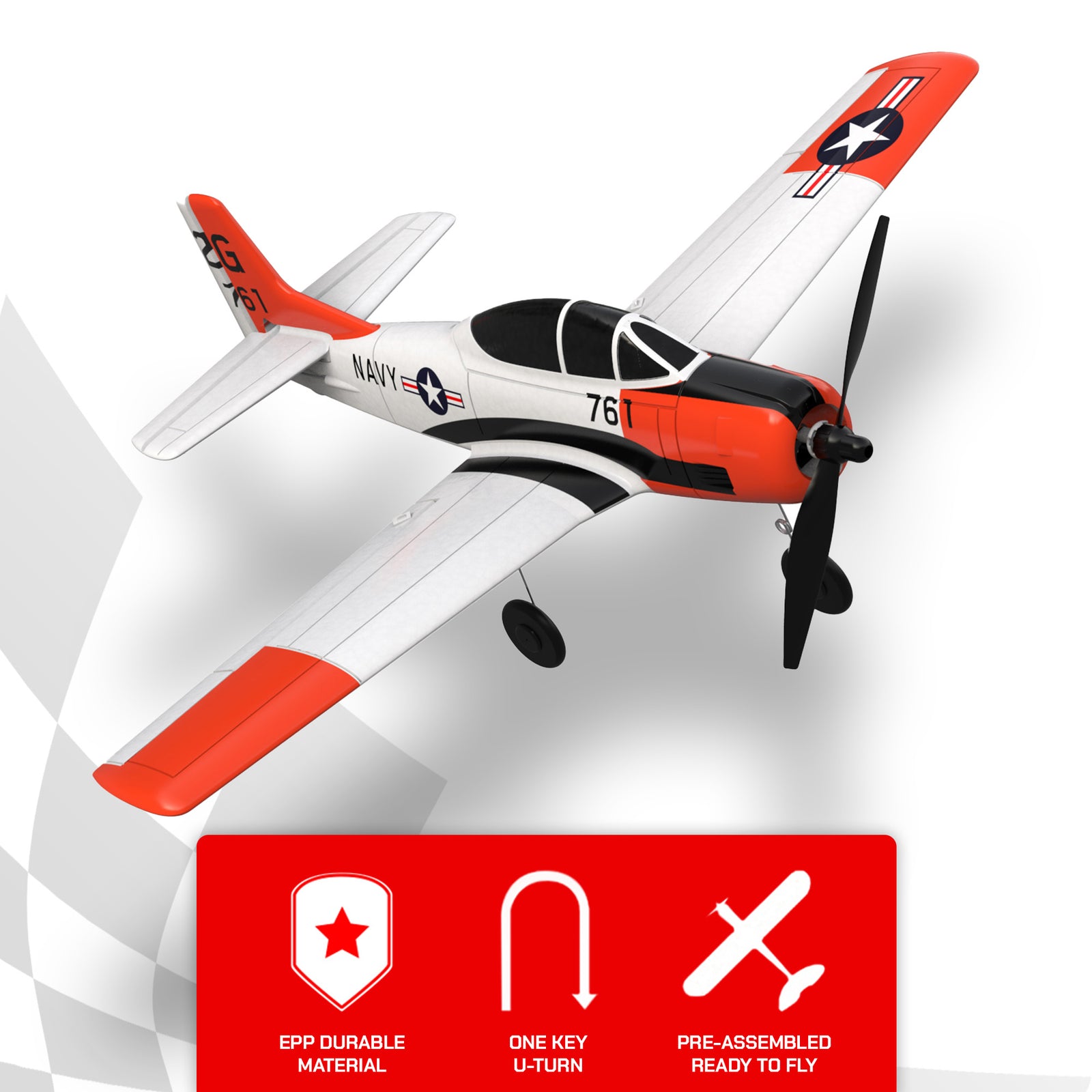 VOLANTEXRC T28 Trojan Ready To Fly Remote Control Airplane with Gyro Stabilizer - VMInnovations