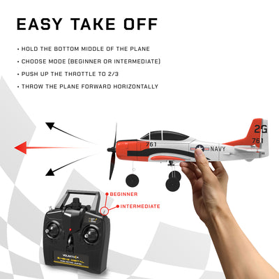 VOLANTEXRC Ready To Fly Remote Control Airplane w/Gyro Stabilizer(Open Box) - VMInnovations