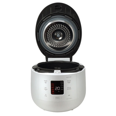 CUCKOO 10 Cup HP Twin Pressure Rice Cooker/Warmer with Nonstick Inner Pot, White