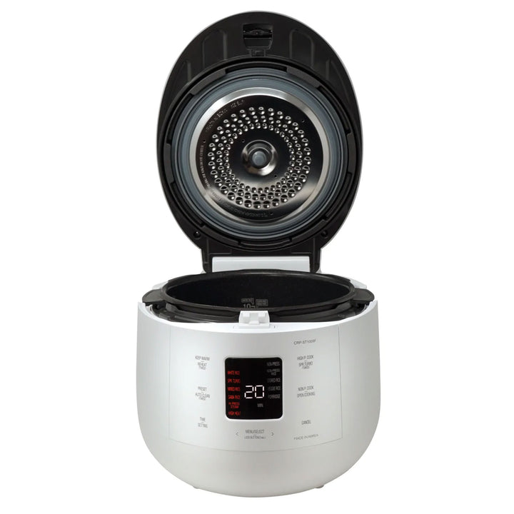 CUCKOO 10 Cup Twin Pressure Rice Cooker/Warmer w/Nonstick Inner Pot, White(Used) - VMInnovations