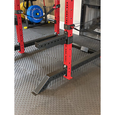 Signature Fitness SF-3 1,500 Pound Capacity 3" x 3" Power Cage Squat Rack, Red