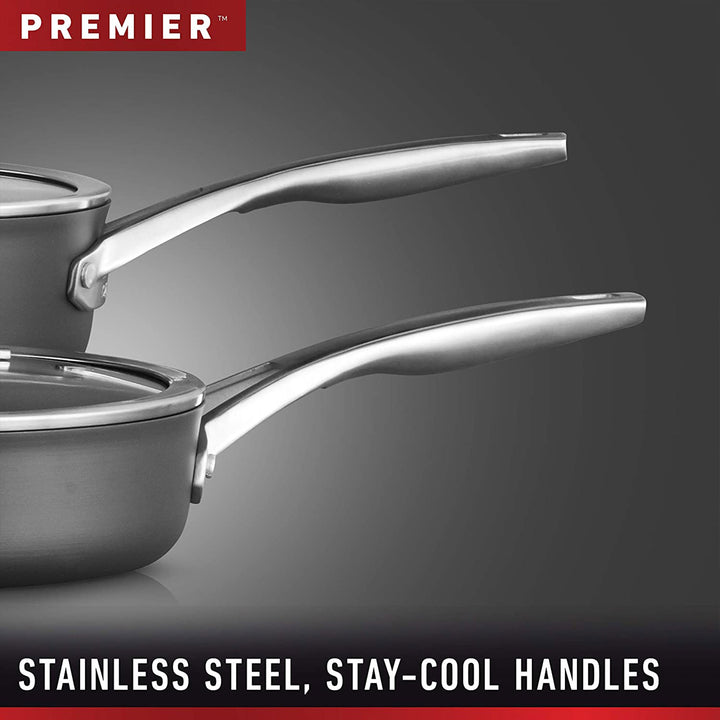 Calphalon 13Pc Nonstick Kitchen Cookware Set w/Stay-Cool Handles, Black (Used) - VMInnovations