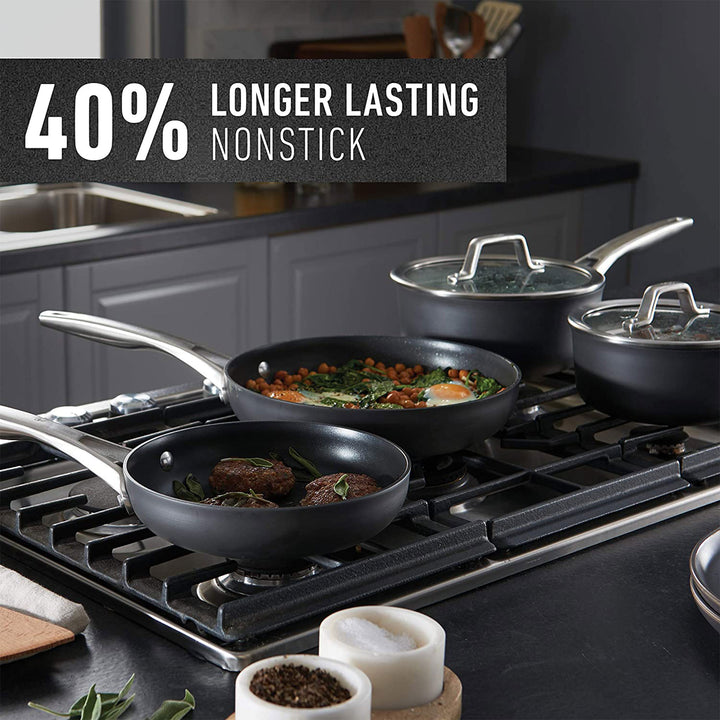 Calphalon 13Pc Nonstick Kitchen Cookware Set w/Stay-Cool Handles, Black (Used) - VMInnovations