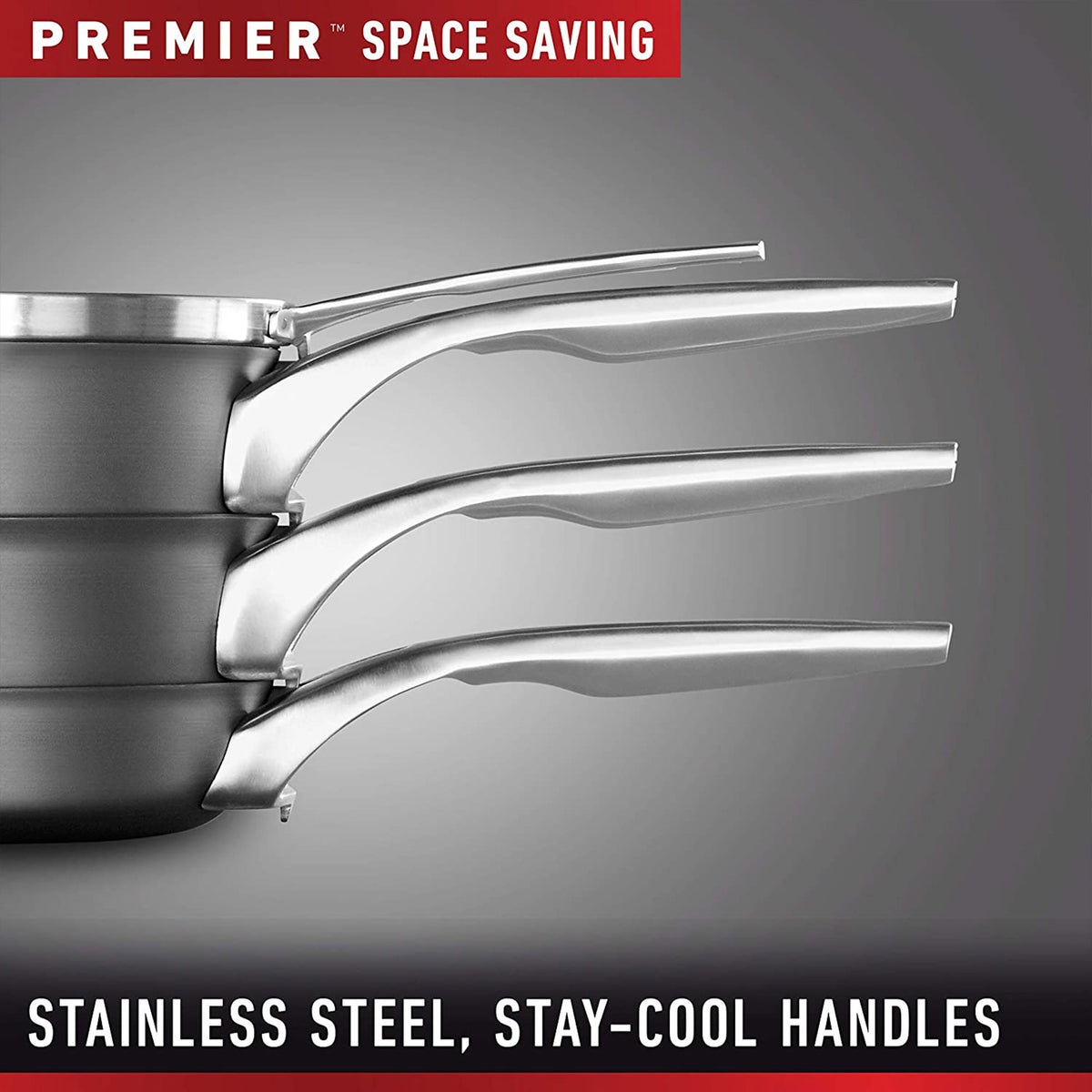 Calphalon Premier Space Saving Hard Anodized Nonstick 2.5 Quart Sauce Pan w/ Lid