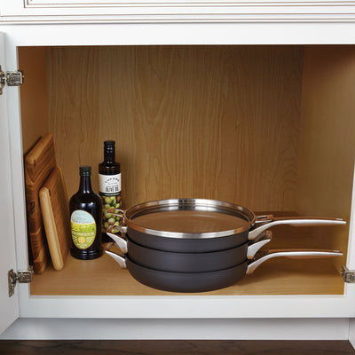 Calphalon Premier Hard Anodized Nonstick 2.5 Qt Sauce Pan + 5 Qt Saute Pan w/Lid