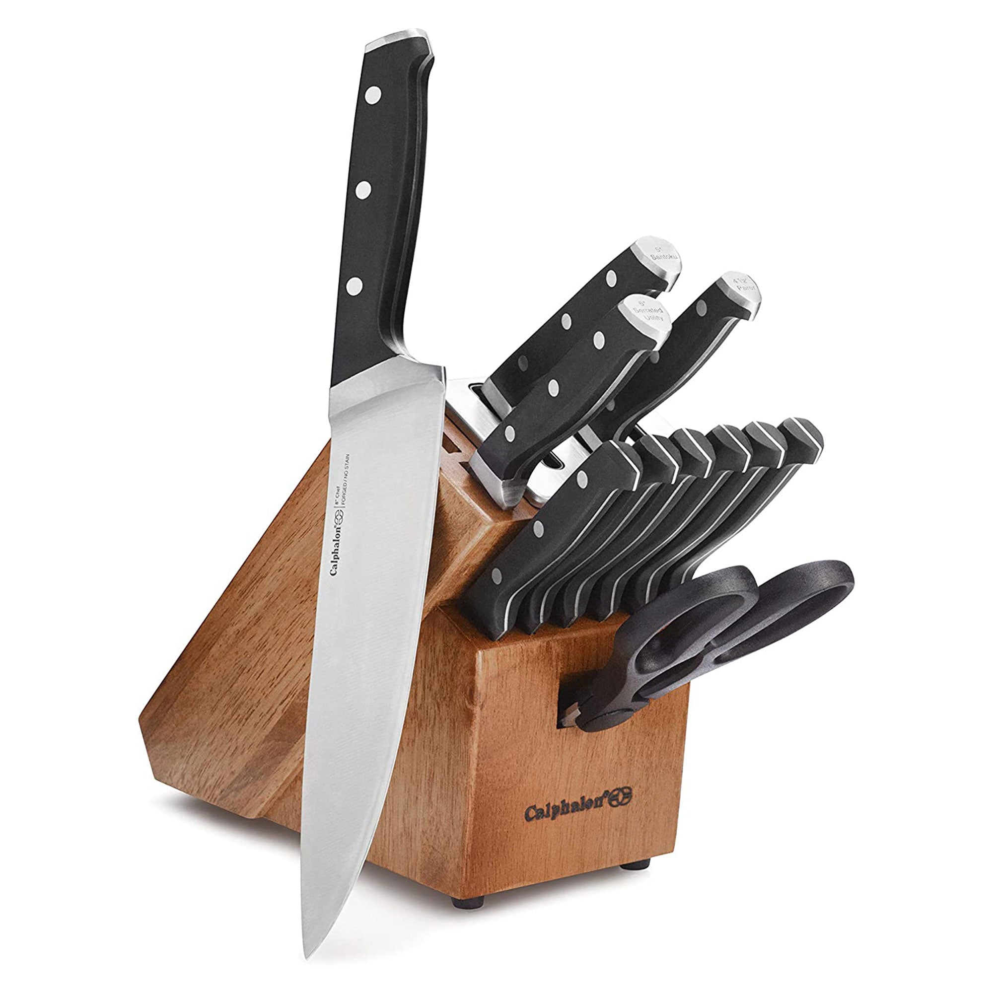 Mr. Coffee Easy Measure Coffee Maker, Oster Blender, and Calphalon 12 Knife Set