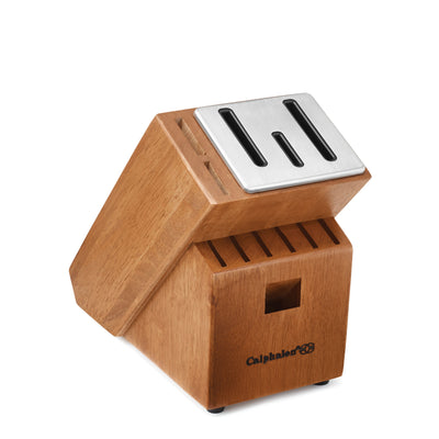 Calphalon 321 12-Piece Cutlery Knife Block Set + 2pc 8 & 10 Inch Frying Pan Set - VMInnovations