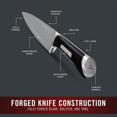 Calphalon Precision SharpIN Nonstick 13-Piece Knife Set w/ Self-Sharpening Block - VMInnovations
