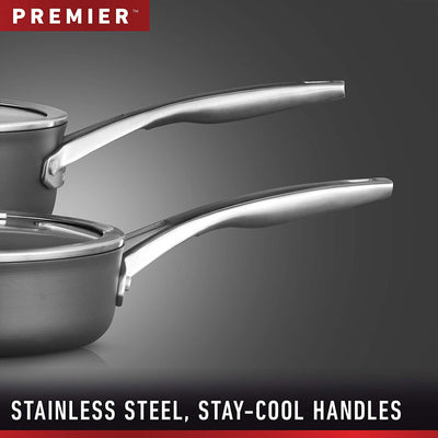 Calphalon 8 Pc Cookware Set w/ 2 Fry Pans, Saucepan, Stockpot, Skillet, and Lids - VMInnovations